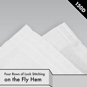 Solid White Color Flag 3x5 Ft 10Pack Printed 150D Polyester By G128