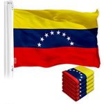 Load image into Gallery viewer, G128 5 Pack: Venezuela Venezuelan Flag  3x5 Ft  Printed 150D Polyester  Indoor/Outdoor, Vibrant Colors, Brass Grommets, Quality Polyester, Much Thicker More Durable Than 100D 75D Polyester