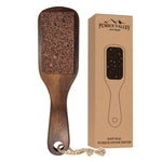 Load image into Gallery viewer, Pumice Stone Foot Brush Scrubber Wooden Pedicure Foot File with Handle for Dry Dead Skin Corn &amp; Callus Remover for Feet Foot Scraper Exfoliating Brush for Heels Elbows Hands
