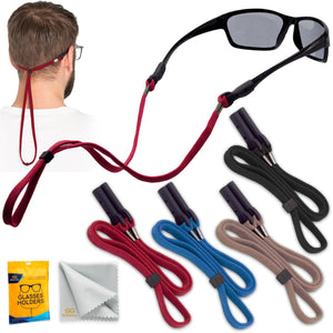 SIGONNA Eye Glasses Holder Around Neck 4 Glasses Straps for Men Women Glasses Holder Strap Retainer