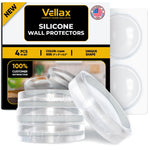 Load image into Gallery viewer, Wall Protectors 4 Pcs of Clear Rubber Knob Self Adhesive Guard Door Bumper Reusable Solution for Stopping Damage &amp; Noise from Doors in Your Home or Office Durable Shock Absorbent Discreet
