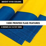 Load image into Gallery viewer, G128 Combo Pack: 6 Feet Tangle Free Spinning Flagpole (Silver) Sweden Swedish Flag 3x5 ft Printed 150D Brass Grommets (Flag Included) Aluminum Flag Pole