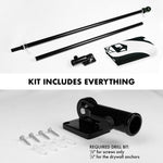 Load image into Gallery viewer, G128  6 Feet Tangle Free Spinning Flagpole (Black) POW Brass Grommets Printed 3x5 ft (Flag Included) Aluminum Flag Pole