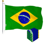 Load image into Gallery viewer, Brazil Brazilian Flag 3x5 Ft 5Pack Printed Polyester By G128
