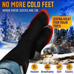 Load image into Gallery viewer, Heated Socks for Men Women Rechargeable M Size Electric Battery Thermal Hunting Fishing Camping Skiing Cycling Running Washable Ergonomical with 4 Temp Modes 5V 5000mA