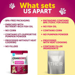 Load image into Gallery viewer, Dog UTI Treatment Cranberry Supplement Bladder Control 70 Soft Chews