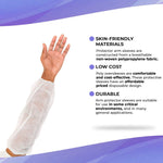 Load image into Gallery viewer, Disposable Sleeve Protectors for Arms 18 Inch Pack of 100 White Sleeve Covers