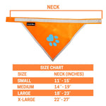 Load image into Gallery viewer, Orange Dog Bandana Chest Size 19 Inch Neck Size 19 inch M Size Hi Visibility
