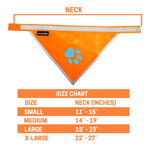 Orange Dog Bandana Chest Size 19 Inch Neck Size 19 inch M Size Hi Visibility