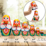 Load image into Gallery viewer, Russian Nesting Dolls Set of 7 pcs Matryoshka Doll in Belarussian Traditional
