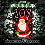 Load image into Gallery viewer, G128 Garden Flag Joyful Santa  12x18 Inch  Printed Blockout Polyester  Christmas Decoration