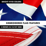 Load image into Gallery viewer, G128 Combo Pack: 5 Ft Tangle Free Aluminum Spinning Flagpole (Black) &amp; Ohio OH State Flag 2.5x4 Ft, ToughWeave Series Embroidered 300D Polyester  Pole with Flag Included
