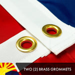 Load image into Gallery viewer, Arizona AZ State Flag 3x5 Ft 10Pack Doublesided Embroidered Polyester By G128