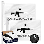 Load image into Gallery viewer, Come and Take It (Rifle) Flag 3x5 Ft 2Pack Doublesided Embroidered Polyester By G128