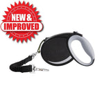 Load image into Gallery viewer, Smart Retractable Leash L – Black, 15ft, Up to 65lbs / 29kg, with Safety Features for Every Walk
