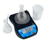 Load image into Gallery viewer, Ounce Carat and Gram Scale 0.01g Accuracy Electronic Scale Science Digital Scale Lab Balance LCD 600g Capacity USB Charger and AC DC Adapter Included
