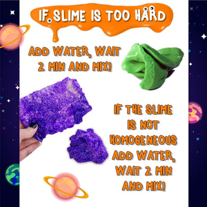 Galaxy & Glow In The Dark Slime Kit For Boys And Girls Make 25 Oz Of Butter