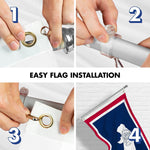 Load image into Gallery viewer, G128 Combo Pack: 6 Ft Tangle Free Spinning Flagpole (Silver) &amp; Wyoming Flag 3x5 Ft Printed 150D Polyester, Brass Grommets (Flag Included) Aluminum Flag Pole