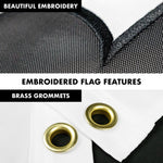 Load image into Gallery viewer, Combo Pack: Flag Pole 5 FT Black Tangle Free &amp; Come and Take It Flag 2x3 FT Double Sided Embroidered 210D Heavy Duty Polyester  Indoor/Outdoor, Vibrant Colors, Brass Grommets, 3ply