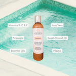 Load image into Gallery viewer, Organic After Sun Shimmer Lotion Aloe Vera Pineapple Shea Butter Papaya 8 fl oz
