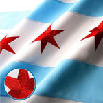 Load image into Gallery viewer, Chicago City Flag 4x6FT Embroidered 220GSM Spun Polyester Illinois