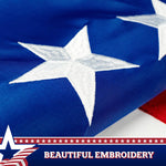 Load image into Gallery viewer, G128 5Pack: Betsy Ross Pull Down Bunting Flag  1.67x8 Ft  Embroidered Polyester