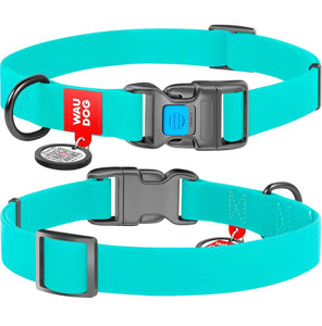 Waterproof Dog Collar Heavy Duty Adjustable Durable Dog Collars for Small Medium Large Dogs Red Blue Pink Mint Green Dog Collar Safety Plus (14 1 2 22  Neck Glowing)