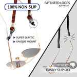 Load image into Gallery viewer, Eye Glasses String Holder Strap Eyeglass Straps Cords for Men Women Eyeglass Holders Around Neck Sunglasses String Chain Lanyard Retainer 4 Pcs Orange Blue