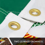 Load image into Gallery viewer, Mexico Mexican Flag 3x5 Ft 2Pack Doublesided Embroidered Polyester By G128