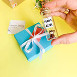 Load image into Gallery viewer, Gifts for Mom Personalized Moms Birthday Gift Future Mom to Be Gift Idea Custom Presents for Mother (Brown Bear   Mama Bear Message Bottle in Teal Gift Box)