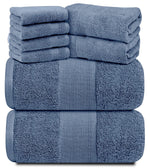 Load image into Gallery viewer, Resort Collection Soft Bath Towel Set 8 Pcs Luxury Hotel Plush Absorbent Cotton
