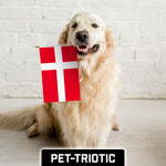 Load image into Gallery viewer, G128 24 Pack Handheld Denmark Danish Stick Flags  12x18 In  Printed 150D Polyester, Country Flag, Solid Wooden Stick, Spear Gold Tip