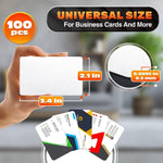 Load image into Gallery viewer, 100 Pcs Sublimation Business Card Blanks – Double Sided Aluminum Alloy Cards Pearl Color Thin &amp; Smooth Sublimation Blanks for Printing &amp; Personalization