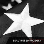 Load image into Gallery viewer, G128 3 Pack: Thin Blue Line Flag  16x24 In  ToughWeave Series Embroidered 300D Polyester  Duty and Honor Flag, Embroidered Design, Indoor/Outdoor, Brass Grommets