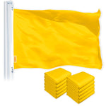 Load image into Gallery viewer, Solid Golden Yellow Color Flag 3x5 Ft 10Pack Printed 150D Polyester By G128