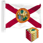Load image into Gallery viewer, Florida FL State Flag 3x5 Ft 5Pack 150D Printed Polyester By G128