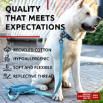 Load image into Gallery viewer, WAUDOG Recycled Cotton Dog Leash 6 Ft 10 Ft Eco Friendly Collar for Small Medium &amp; Large Dogs Reflective Dog Leash for Medium Dogs Strong Leashes for Large Breed Dogs Puppy Leash for Small Dogs
