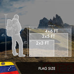 Load image into Gallery viewer, G128 Venezuela (Venezuelan) Flag  3x5 feet  Double Sided Embroidered 210D Indoor/Outdoor, Brass Grommets, Heavy Duty Polyester