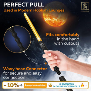 Premium Hookah Hose with Mouthpiece 60 Long Silicone Water Pipe Hose Washable with 15 Aluminum Easy Grip Mouthpiece Modern Design Handle Won't Rust or Ghost Hookah Hose Silicone