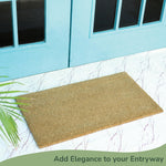 Load image into Gallery viewer, Pack of 2 Welcome Natural Coir Doormats Non Slip PVC Backing Indoor Outdoor Use for Home Office Patio &amp; Entryway Decor Beige 30 x17