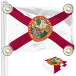Load image into Gallery viewer, 2 Pack Florida FL State Flag 3x5 Ft Printed 150D Polyester 4 Corner Brass
