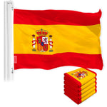 Load image into Gallery viewer, Spain Spanish Flag 3x5 Ft 5Pack 150D Printed Polyester By G128