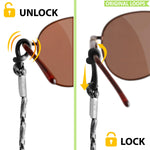 Load image into Gallery viewer, Eyeglasses String Holder Strap 5 Cords 29 inch Eyeglass Chain for Men Women Glasses Lanyard Holders Around Neck Sports Orange White