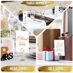 Load image into Gallery viewer, Gold Table Numbers 1 30 for Wedding Reception Gold Foil Table Number Cards 4x6 Inch with Head &amp; Gift Table Restaurant Table Numbers Wedding Numbers for Tables Card Stock Wedding Table Numbers