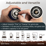 Load image into Gallery viewer, Manual Coffee Stainless Steel Blue Conical Burr Coffee Grinder Manual with