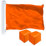 Load image into Gallery viewer, Solid Orange Color Flag 3x5 Ft 10Pack Printed 150D Polyester By G128
