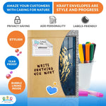 Load image into Gallery viewer, Brown Kraft Bubble Mailer Envelopes 10.5 x 15 Inch 10 Pack Mail Padded Envelopes Self Seal Kraft Bubble Mailers Tear Resistant Mailing Envelope Padded. Sturdy Paper Mailer