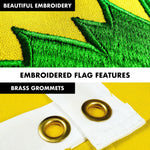 Load image into Gallery viewer, G128  6 Feet Tangle Free Spinning Flagpole (Silver) Gadsden Flag Brass Grommets Spun Polyester 3x5 ft (Flag Included) Aluminum Flag Pole