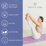 Load image into Gallery viewer, Mantra Yoga 1.5mm with Knee Pad Bag 72x24 inch 2,6 lbs Foldable Fitness Exercise Mat with Bag Lightweight, Compact &amp; Eco Friendly Non Slip &amp; Washable For All Types of Yoga
