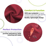 Load image into Gallery viewer, Burgundy Adult Bib with Snap 28x30 Inch 2 Pack of 100% Spun Durable Polyester